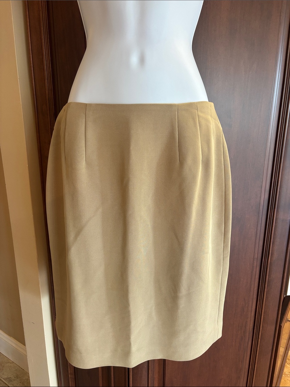 Lord & Taylor Camel Pencil Skirt